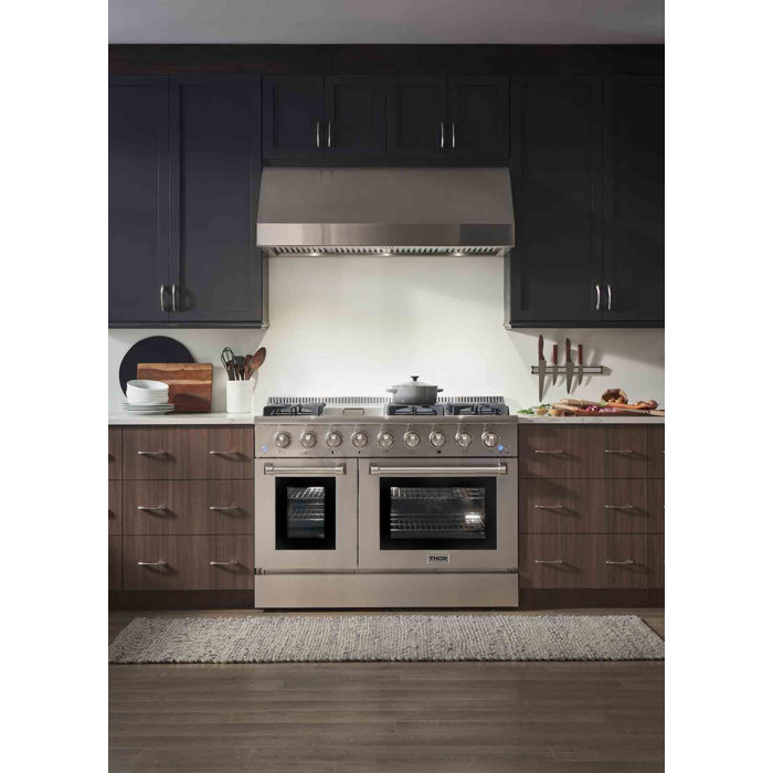 ThorKitchen 48" 6.7 cu ft. Dropin Dual Fuel Range & Reviews Wayfair